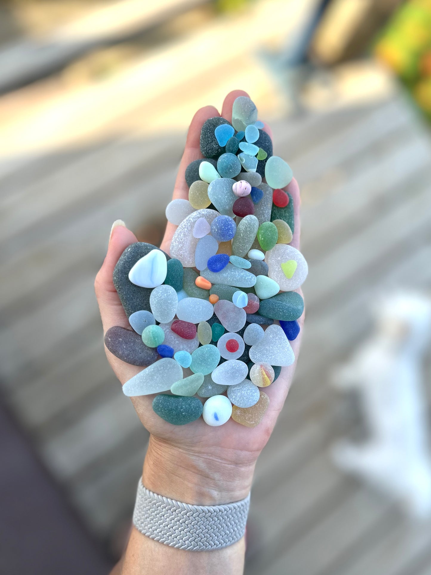The Flying Mermaids daily haul of seaglass π§πΌββοΈ