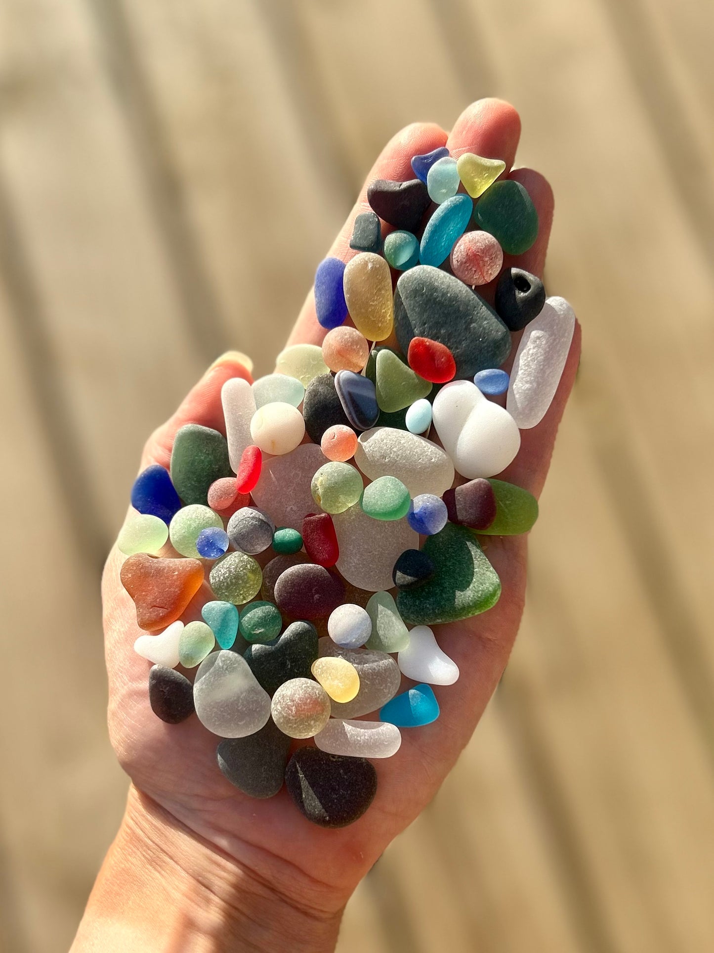The Flying Mermaids daily haul of seaglass π§πΌββοΈ
