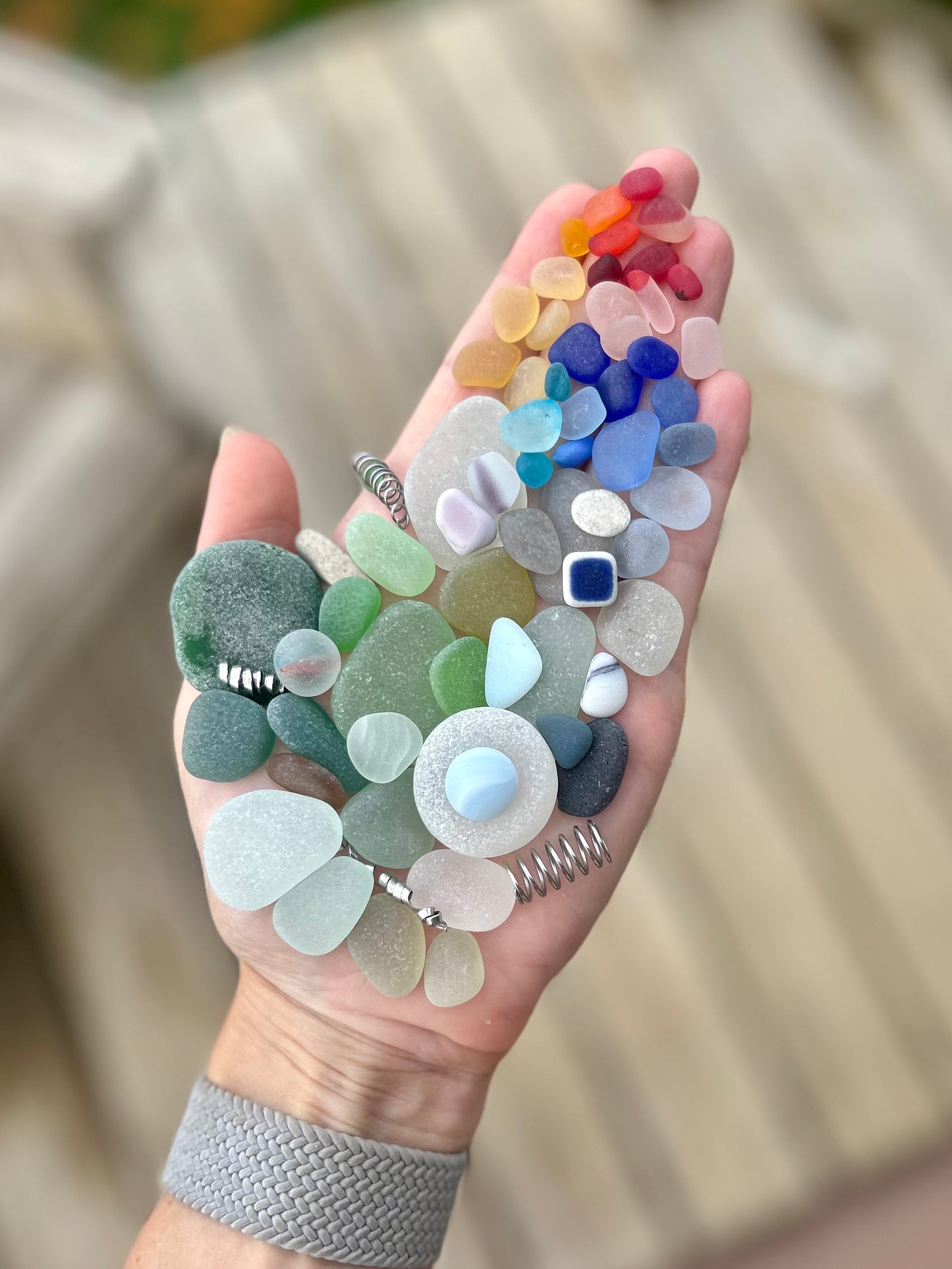 The Flying Mermaids daily haul of seaglass 🧜🏼‍♀️