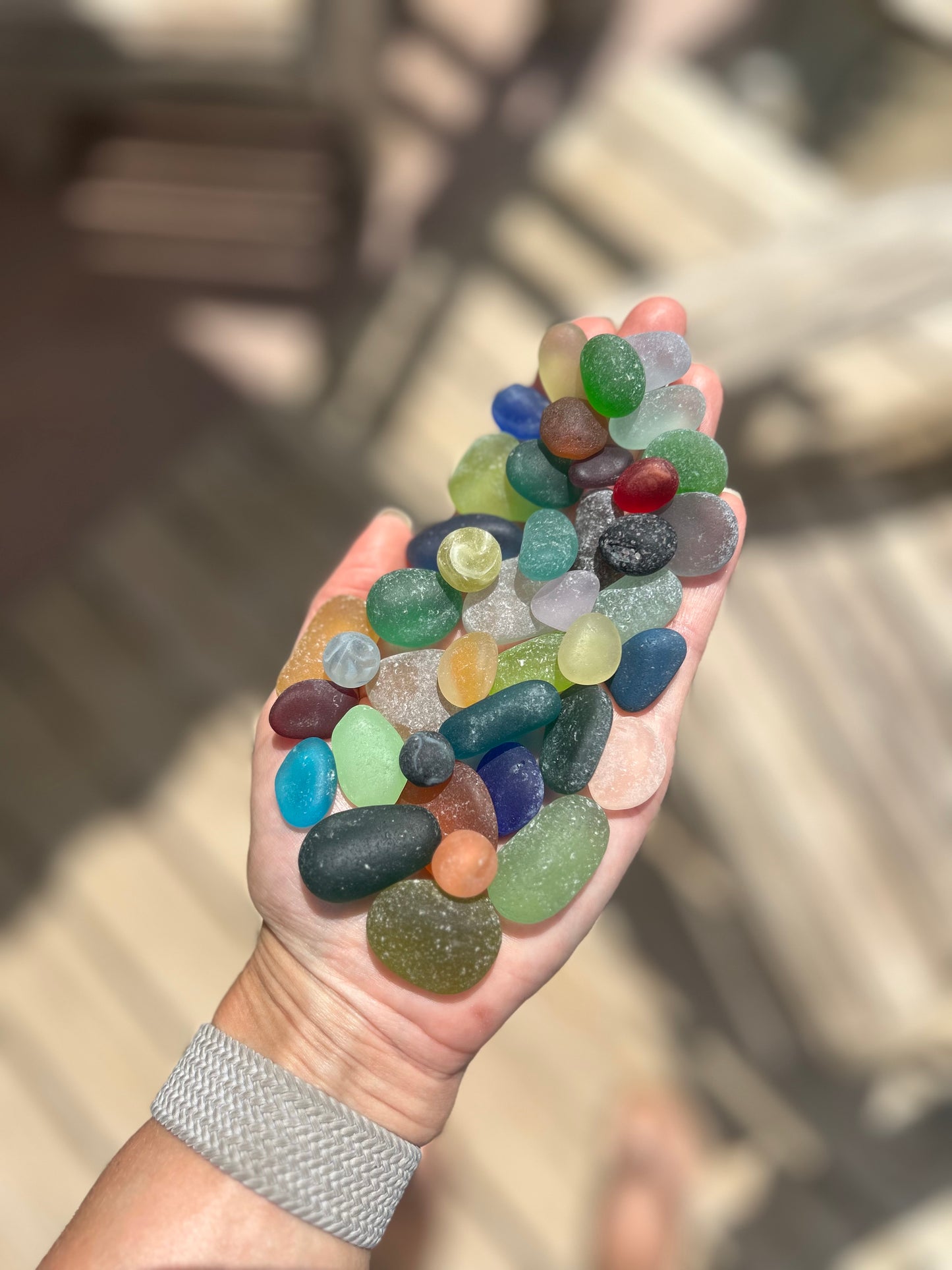 The Flying Mermaids daily haul of seaglass 🧜🏼‍♀️