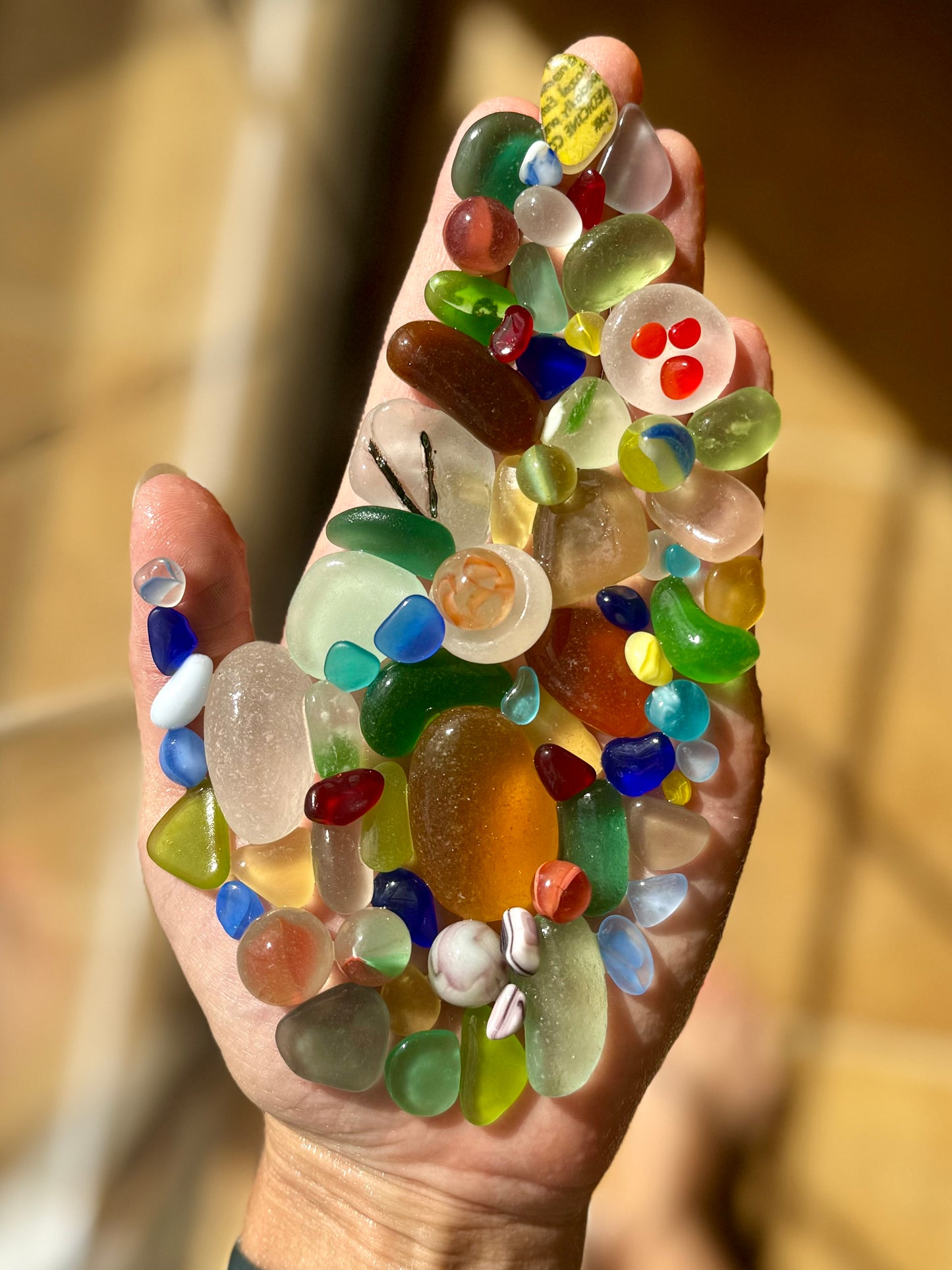 The Flying Mermaids daily haul of seaglass 🧜🏼‍♀️