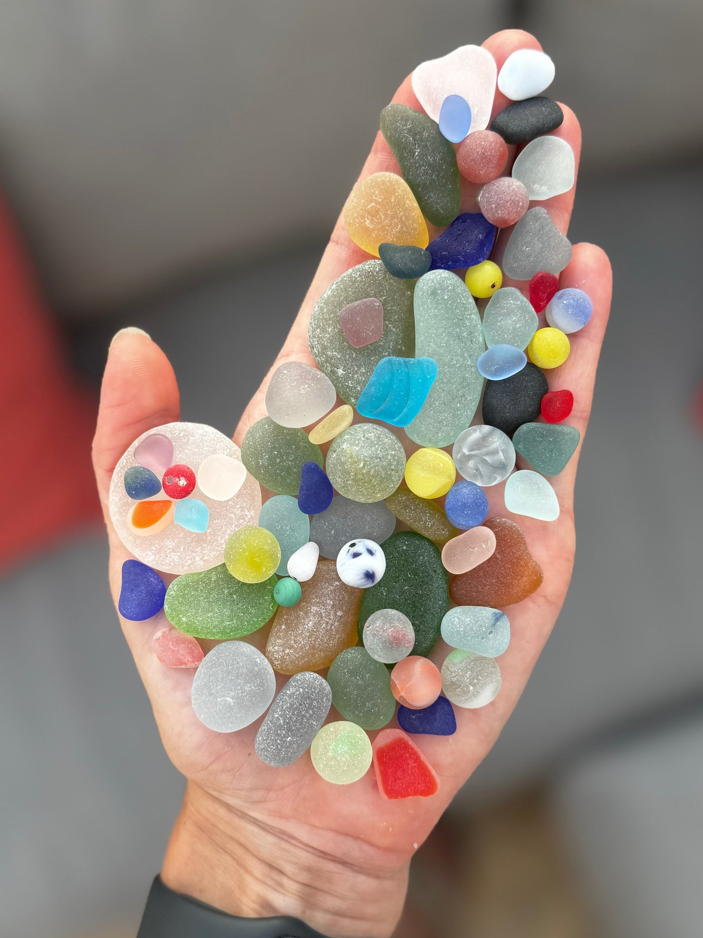 The Flying Mermaids daily haul of seaglass 🧜🏼‍♀️